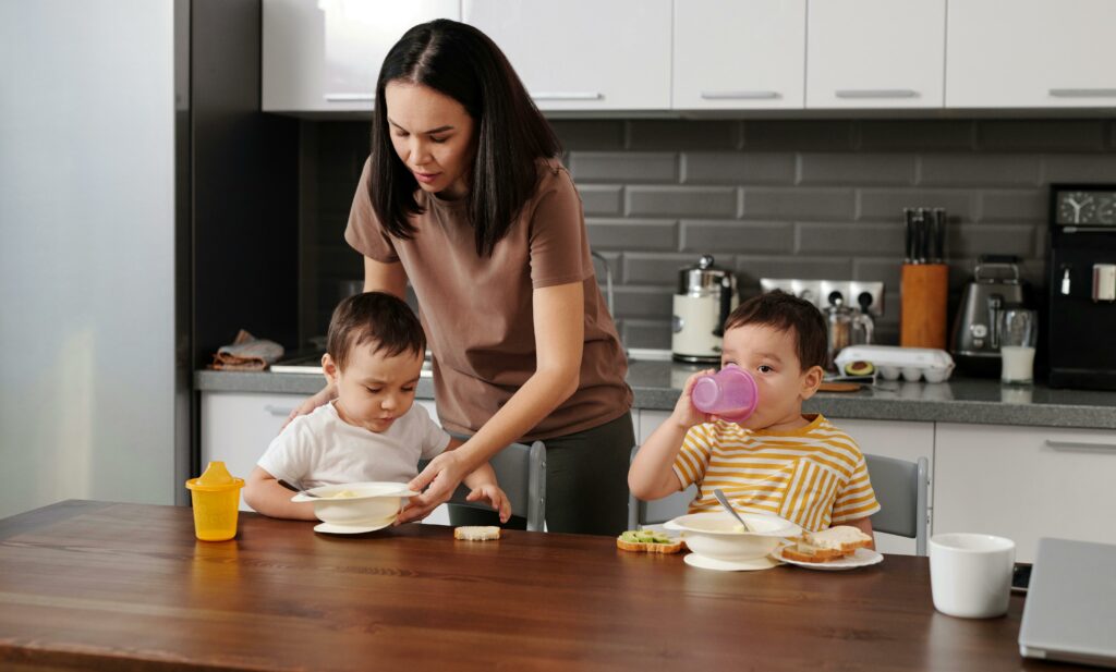 alimentação das crianças