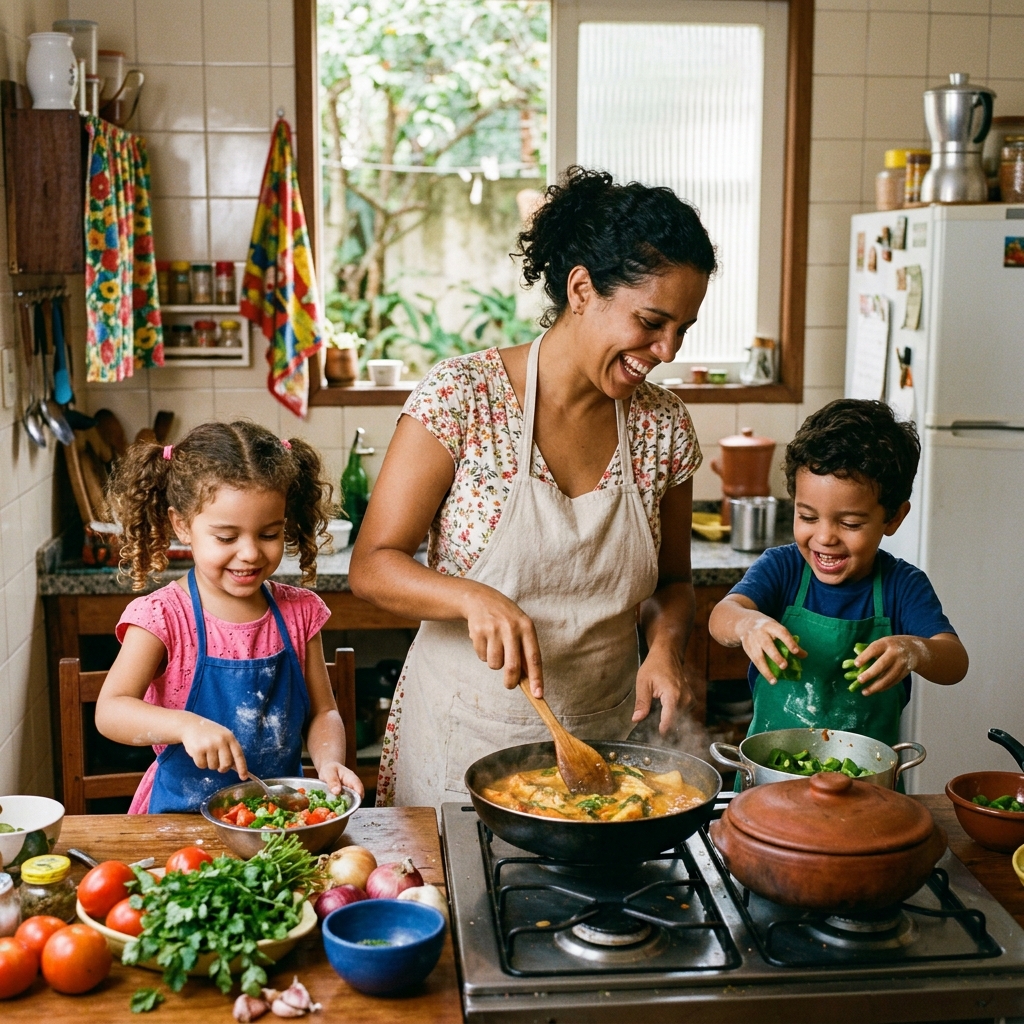 Leia mais sobre o artigo 5 receitas que a criança faz junto (e o que ela pode fazer em cada idade) 